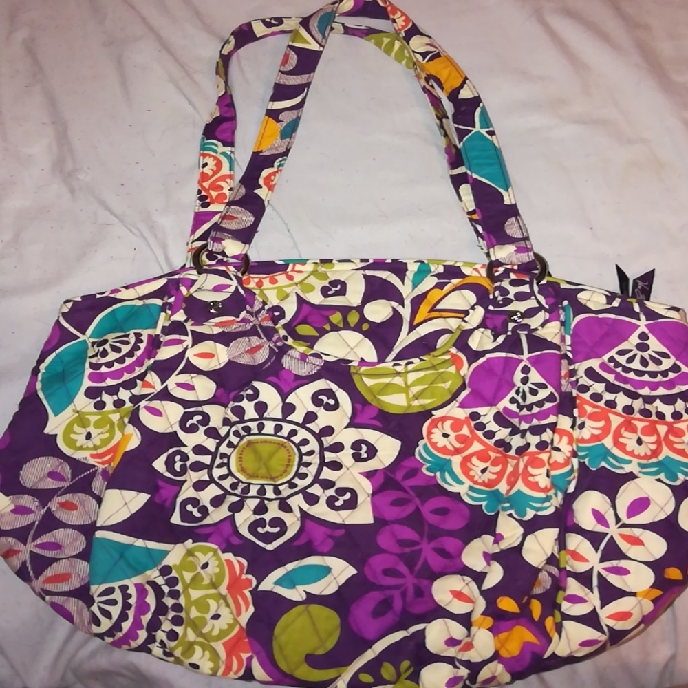 Vera Bradley Glenna Shoulder Bag-Plum Crazy